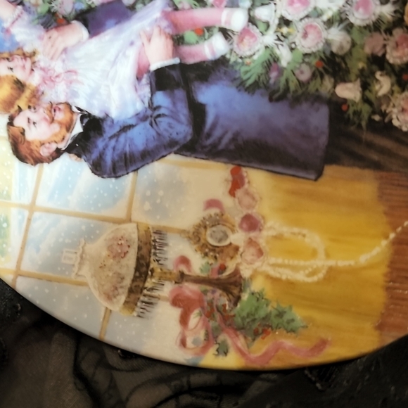 Stewart sherwood 1991 limited edition trimming the tree christmas collector plat - Picture 6 of 9